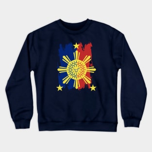 Philippine Flag / 3 Stars & Sun / Baybayin - MA Crewneck Sweatshirt